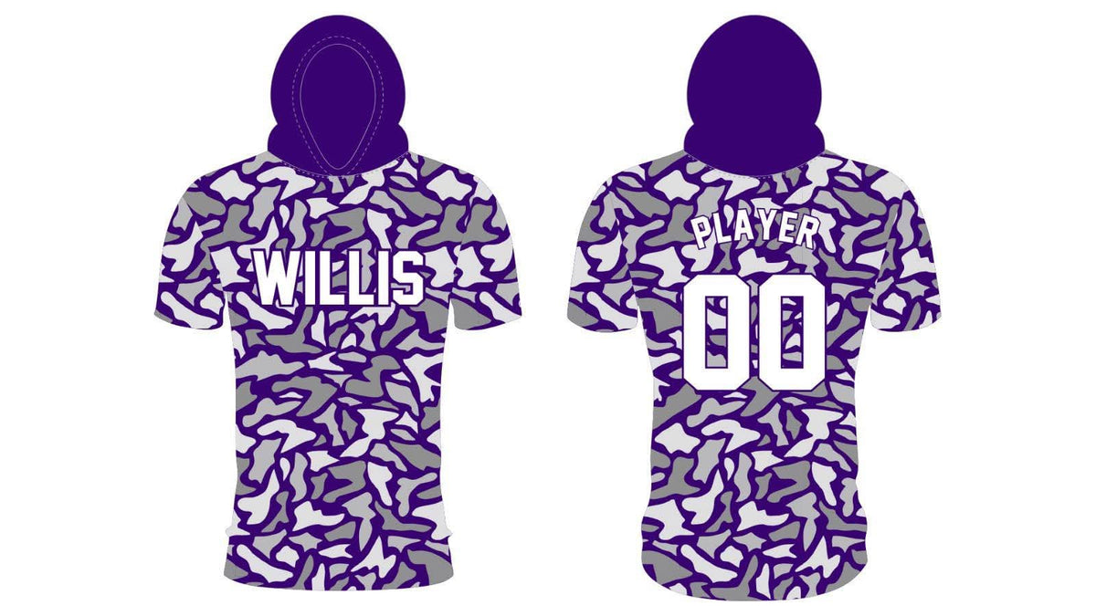 Willis Purple Camo Hooded Shirt