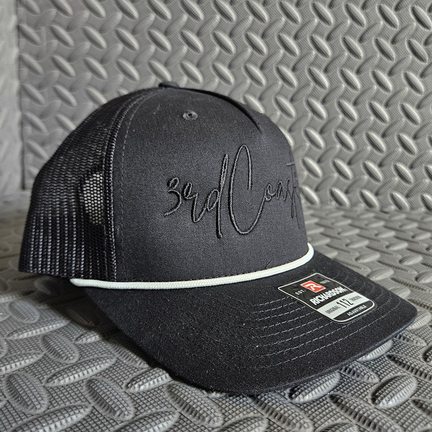 Black Richardson 112 Rope Snapback Hat