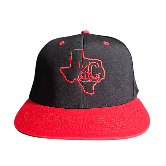 Black and Red Snapback Hat