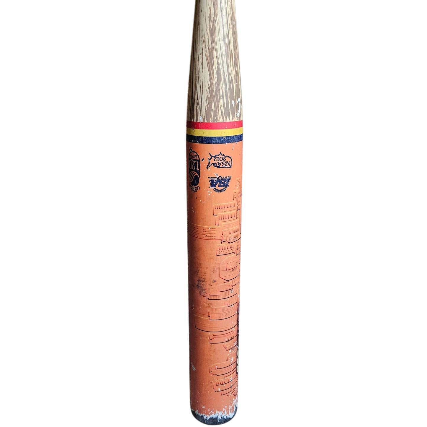 Integrity Custom PURE Astros Woodgrain Bat - (USED) 26 oz Balanced