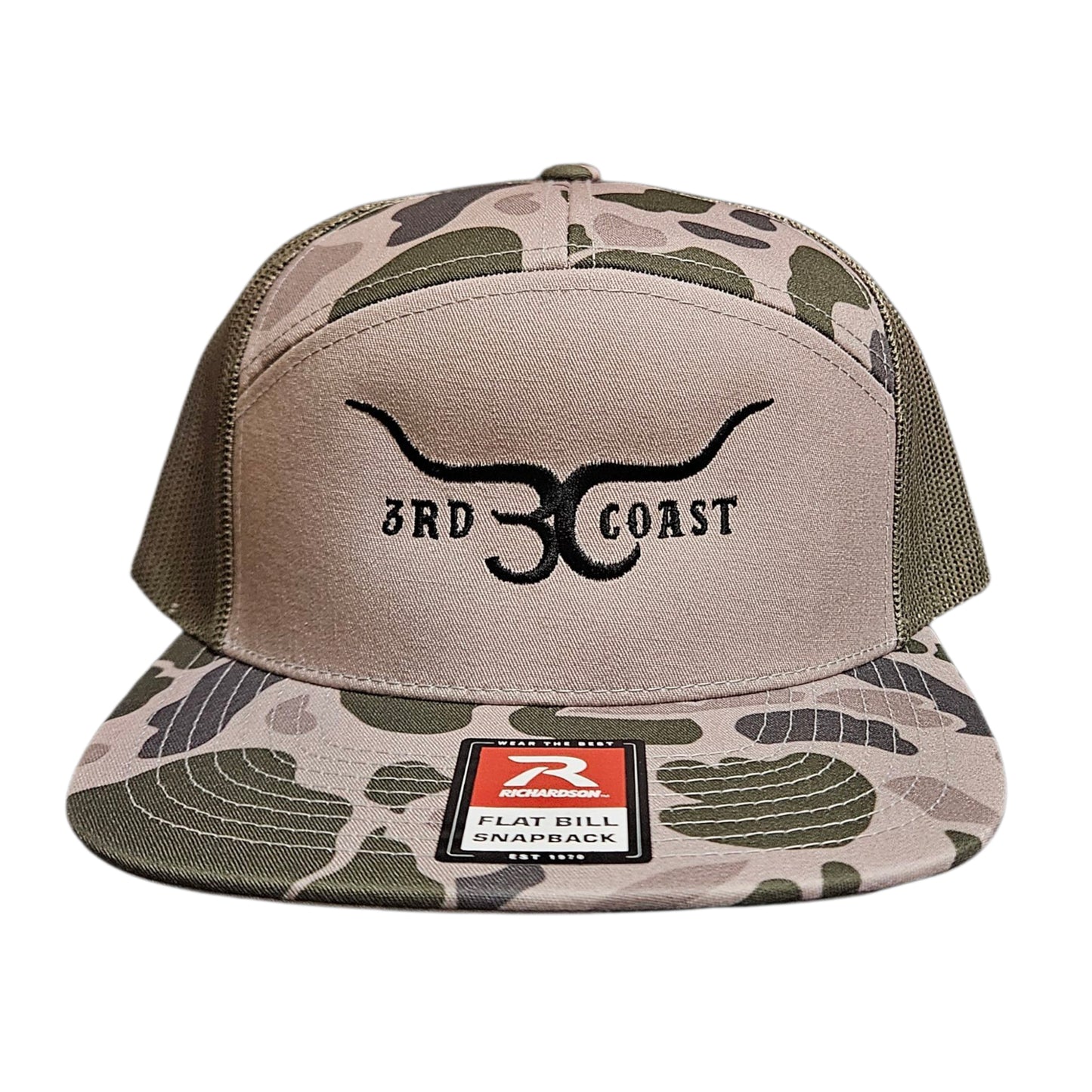 Duck Camo Richardson 168 Horns Snapback Hat