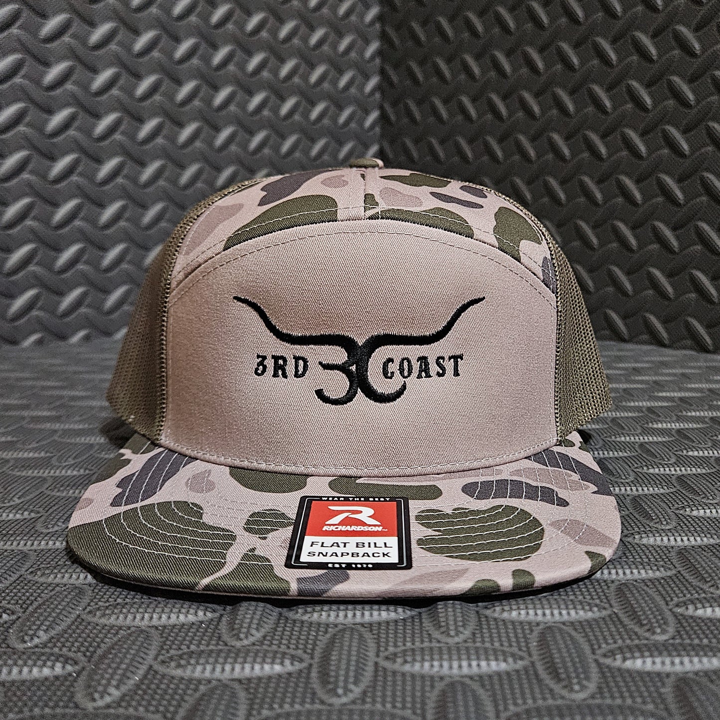 Duck Camo Richardson 168 Horns Snapback Hat