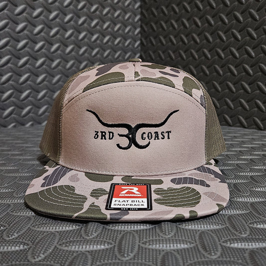 Duck Camo Richardson 168 Horns Snapback Hat