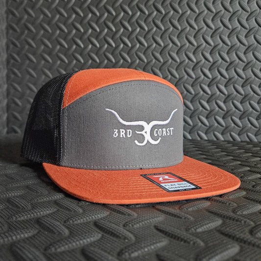 Burnt Orange Richardson 168 Horns Snapback Hat