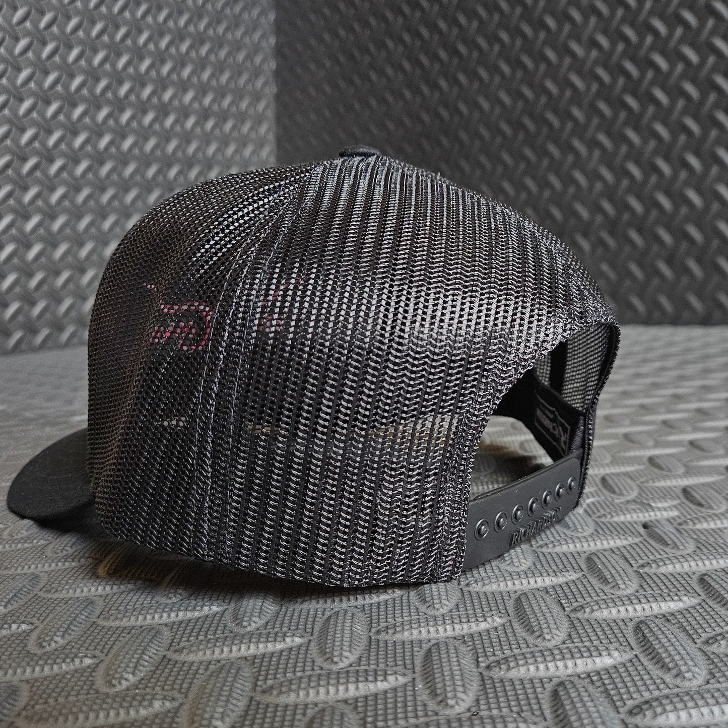 Black Hot Pink Horns Richardson 112 Snapback Hat