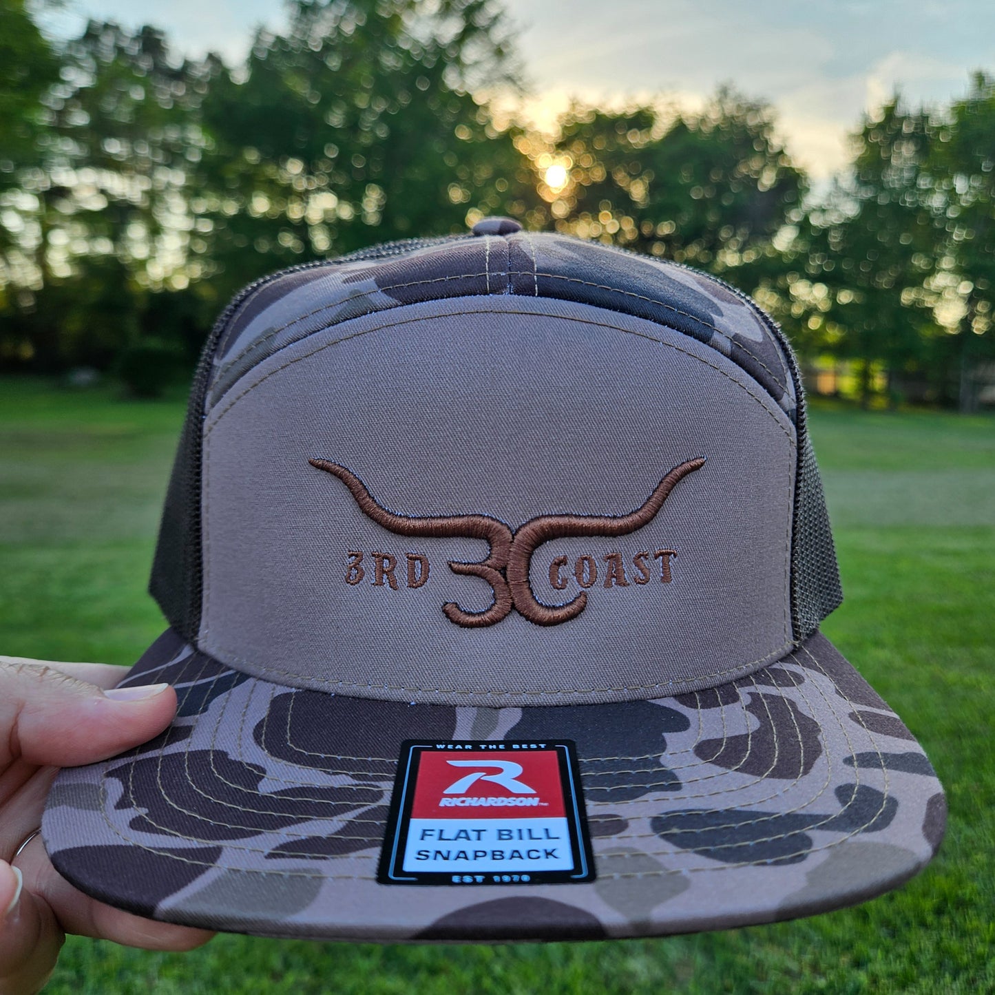 3rd Coast Bronze Horns Camo Snapback