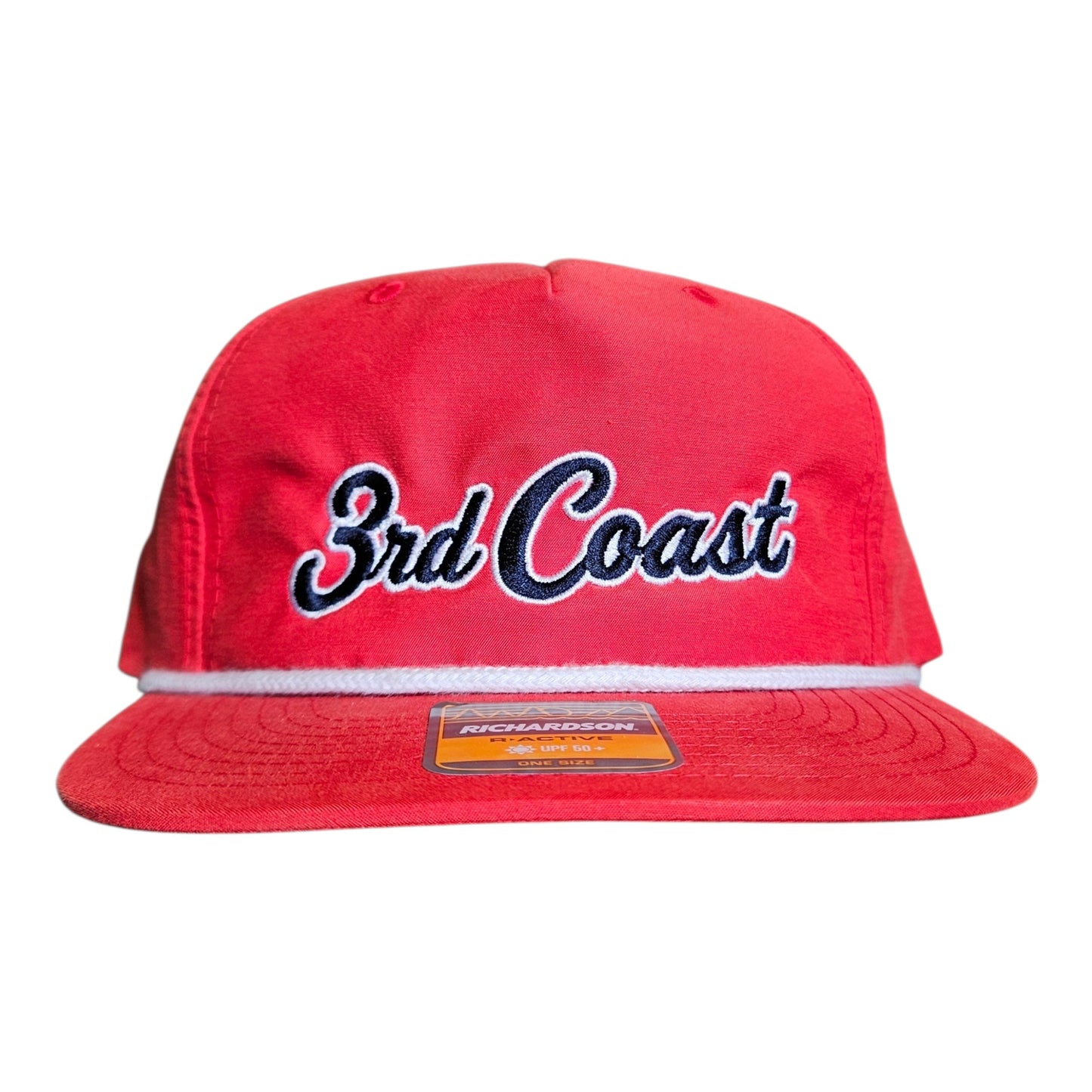 Red 3rd Coast TX Flag Richardson 256 Rope Snapback Hat