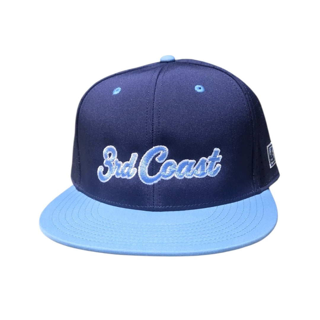 3rd Coast Navy and Columbia Blue Fitted Perforated Game Changer Hat