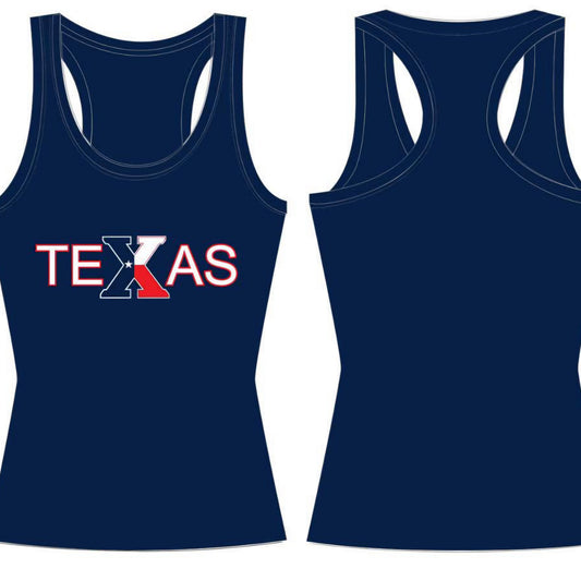 Texas X Navy Tank Top
