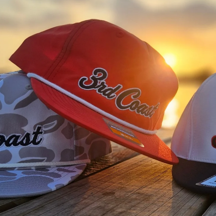 Red 3rd Coast TX Flag Richardson 256 Rope Snapback Hat