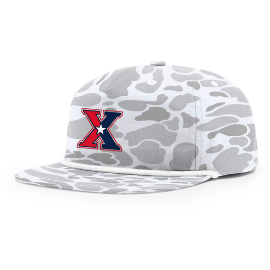 Texas X White Camo Rope Hat