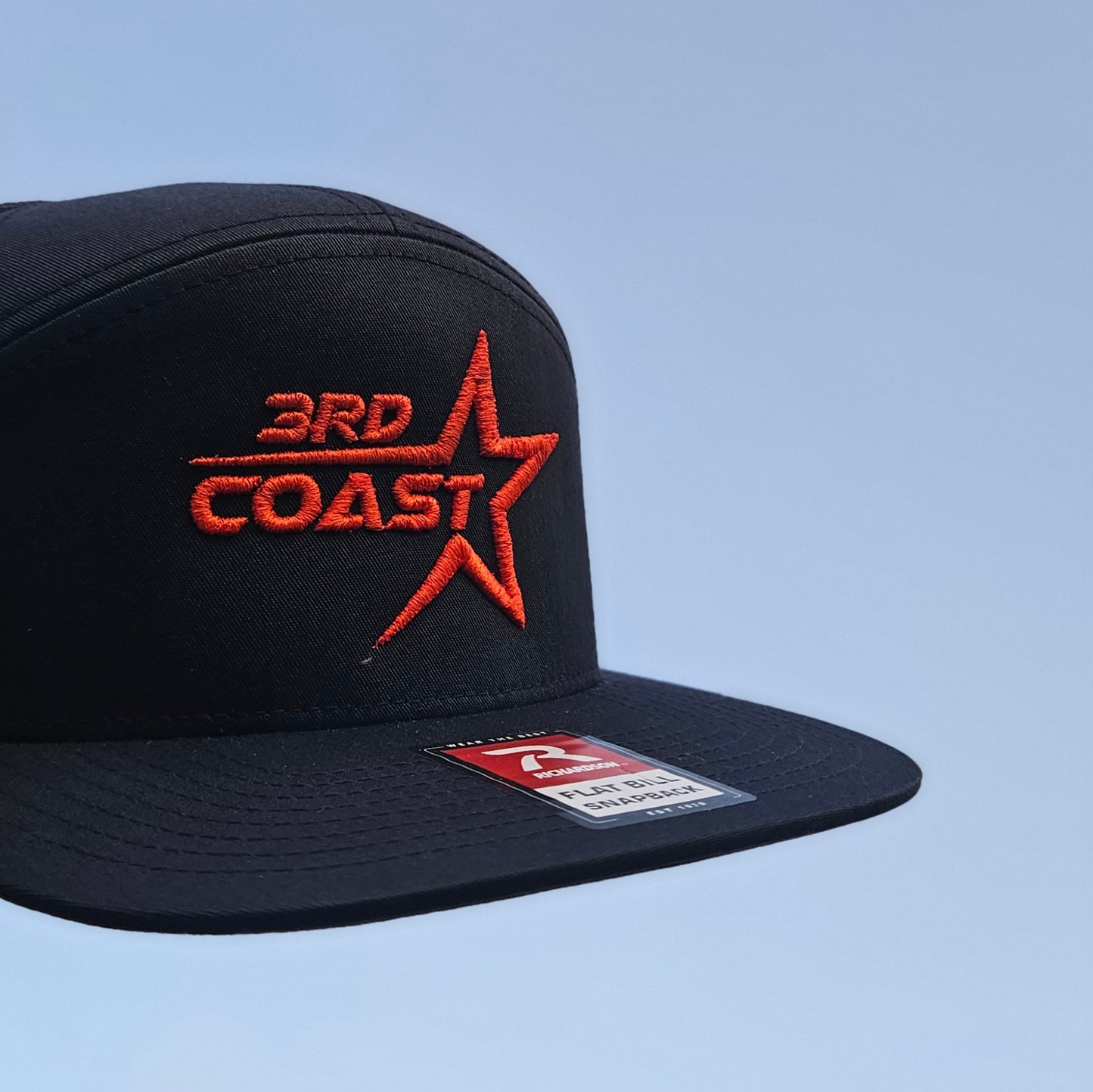 Navy Richardson 168 With Orange Star Snapback Hat