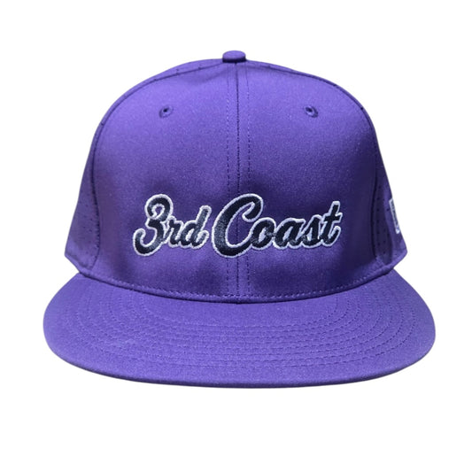 3rd Coast Purple and Black Fitted Perforated Game Changer Hat